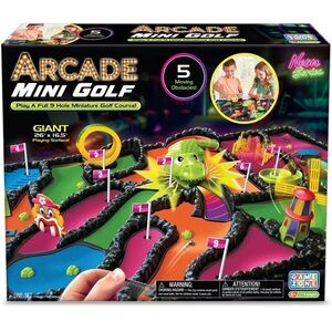 Arcade Mini Golf Interactive Tabletop Mini Golf Game 9 Holes & Moving Obstacles